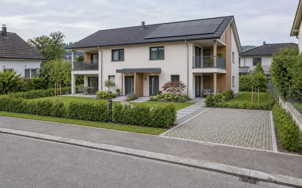 Vom Bauland zum Wohnhaus – nachher