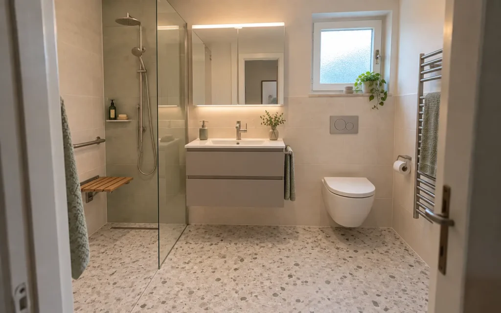 Barrierearmes Bad – nachher