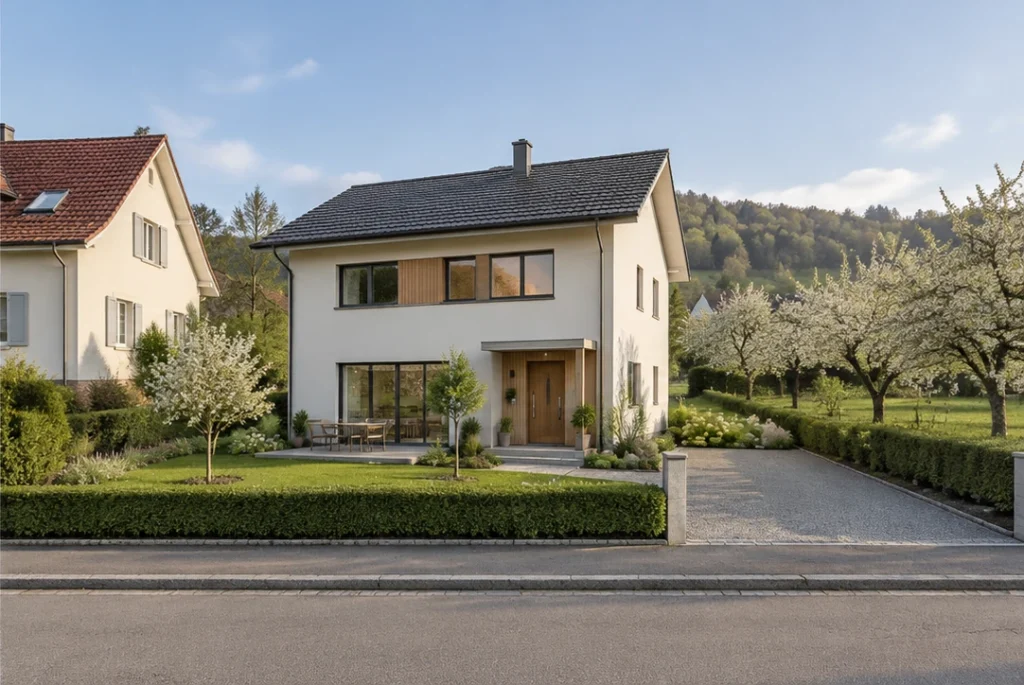 Bauland zu Einfamilienhaus – nachher